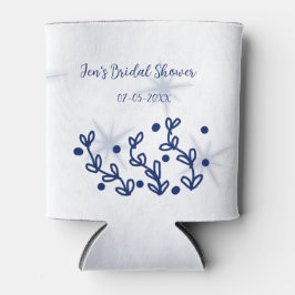 Blauwe sterren bladeren royale luxe bruidsmeisjesf blikjeskoeler