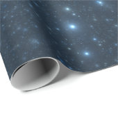 Blauwe sterren cadeaupapier (Rol Hoek)