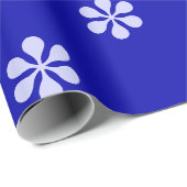 Blauwe sterren eenvoudig minimaal cadeaupapier (Rol Hoek)