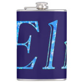 Blauwe Sterren Eli Naam, Heupfles (Voorkant)