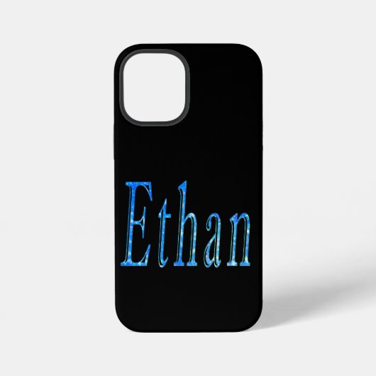 Blauwe Sterren Ethan Naam, iPhone Hoesje (Achterkant)