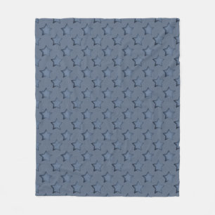 Blauwe sterren fleece deken