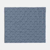 Blauwe sterren fleece deken (Voorkant (Horizontaal))