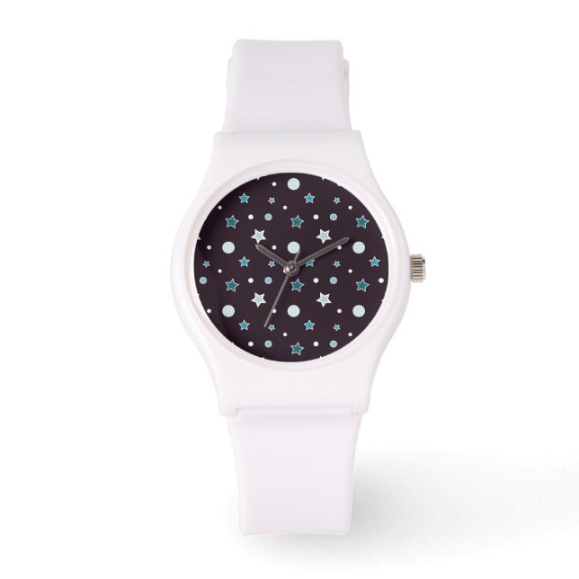 Blauwe sterren horloge (Voorkant)