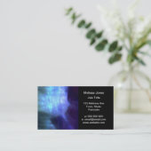 Blauwe sterren in de ruimte visitekaartje (Staand voorkant)
