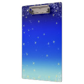 blauwe sterren klembord (Links)