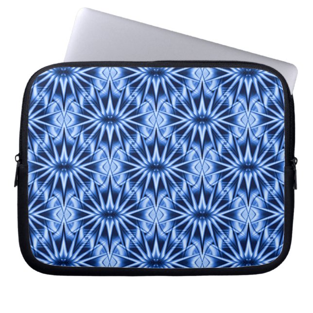 Blauwe sterren... laptop sleeve (Voorkant)