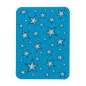 Blauwe sterren met flexibele magneet blauw (Verticaal)