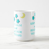 Blauwe sterren met Gezegde Koffiemok (Center)