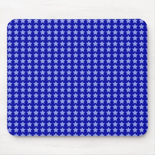 Blauwe sterren muismat (Voorkant)