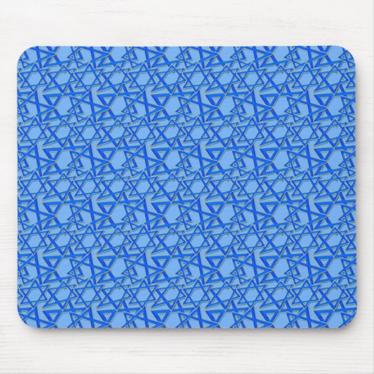 Blauwe sterren muismat (Voorkant)