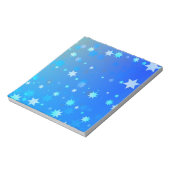 Blauwe sterren notitieblok (Linkerzijde)