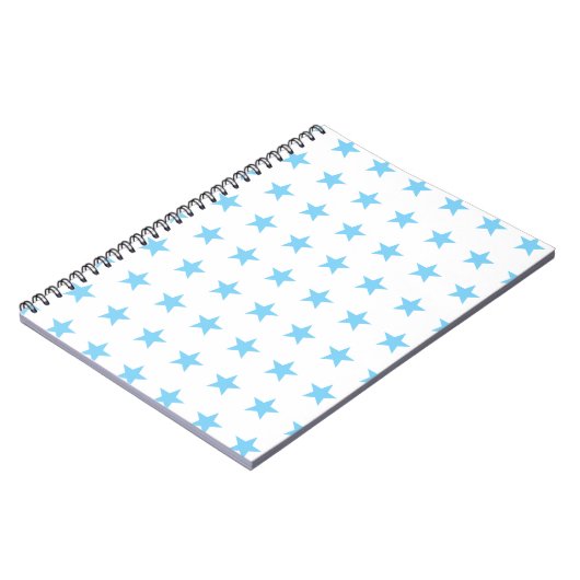 Blauwe sterren notitieboek (Linkerzijde)