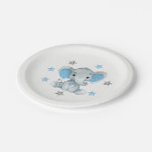 Blauwe sterren, Olifant Bord 4 Baby shower, Verjaa (Gekanteld)