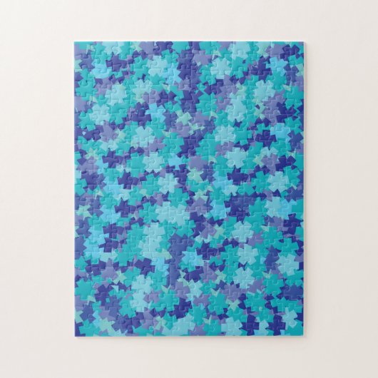 Blauwe sterren Puzzle Legpuzzel (Verticaal)