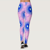 blauwe sterren roze leggings (Achterkant)