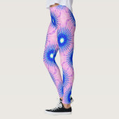 blauwe sterren roze leggings (Links)