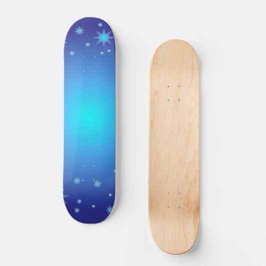 Blauwe sterren skateboard (Voorkant)