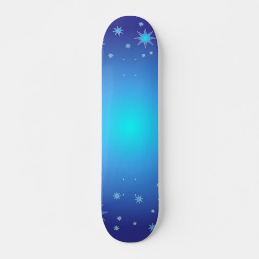 Blauwe sterren skateboard (Voorkant)