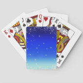 blauwe sterren speelkaarten (Achterkant)