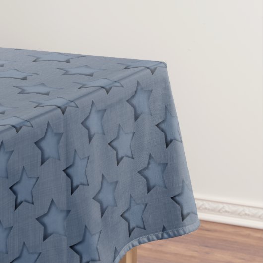 Blauwe sterren tafelkleed (Voorbeeld)