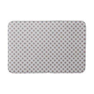 Blauwe sterren Tan Squares Latic Bath Mat