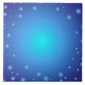 Blauwe sterren tegeltje (Voorkant)