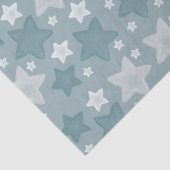 Blauwe sterren tissuepapier (Detail)
