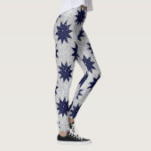Blauwe sterren & witte sterren & dunne gouden ster leggings (Rechts)