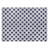 Blauwe sterren & witte sterren & dunne gouden ster tafelkleed (Voorkant (Horizontaal))