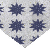 Blauwe sterren & witte sterren & dunne gouden ster tafelkleed (Gekanteld)