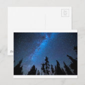 Blauwe Sterrennacht Briefkaart (Voorkant / Achterkant)