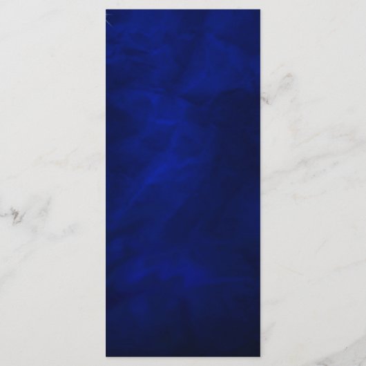 Blauwe Sterrennacht bruiloft programma Rack Kaart (Achterkant)