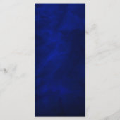 Blauwe Sterrennacht bruiloft programma Rack Kaart (Achterkant)