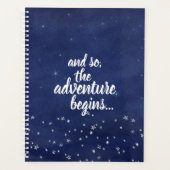 Blauwe Sterrennacht en zo begint het avontuur Planner (Voorkant)