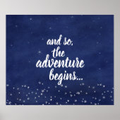 Blauwe Sterrennacht en zo begint het avontuur Poster (Voorkant)