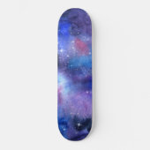 Blauwe Sterrennacht Galaxy Cosmic Persoonlijk Skateboard (Voorkant)