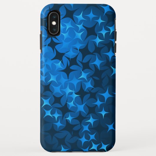 Blauwe Sterrennacht kerst/feestdag Case-Mate iPhone Case (Achterkant)