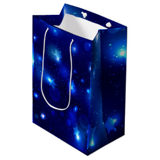Blauwe Sterrennacht Medium Cadeauzakje