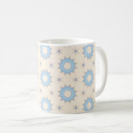 Blauwe Steruitbarsting Geometrie Koffiemok