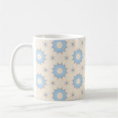 Blauwe Steruitbarsting Geometrie Koffiemok (Links)