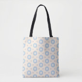 Blauwe Steruitbarsting Geometrie Tote Bag (Voorkant)