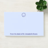 Blauwe Stethoscoop Pas Post-it Nota's aan Post-it® Notes (Kantoor)
