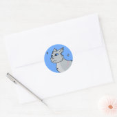 Blauwe Sticker (Envelop)