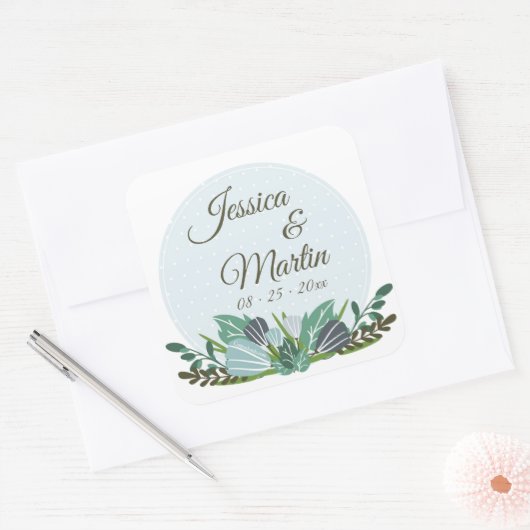 Blauwe Sticker (Envelop)