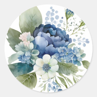 Blauwe Stickers van de Floral, Envelopzegels
