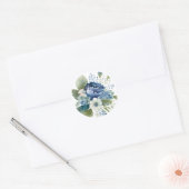 Blauwe Stickers van de Floral, Envelopzegels (Envelop)
