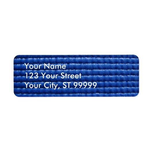 Blauwe Sticky Yoga Mat Adreslabel Etiket (Voorkant)