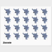 Blauwe Stier Dierenriem Sticker | Modern  (Vel)