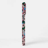 Blauwe stietvogels in de bloeiende kersenboom op b iPhone hoesje (Rechterkant)